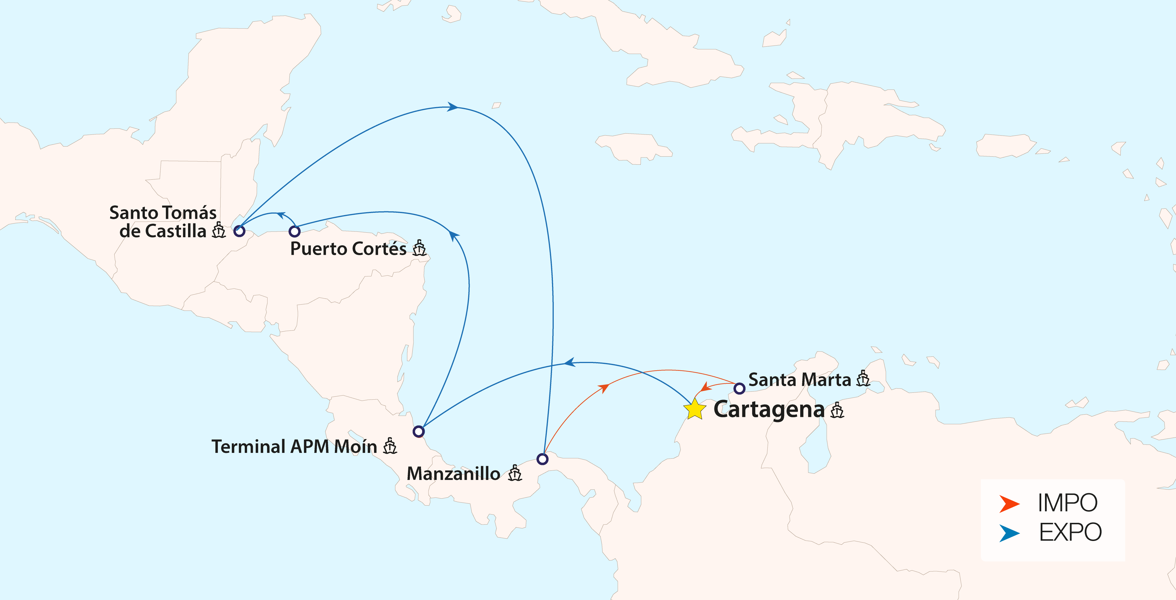 X Press / Panama/Central America X Press Feeder - Completo