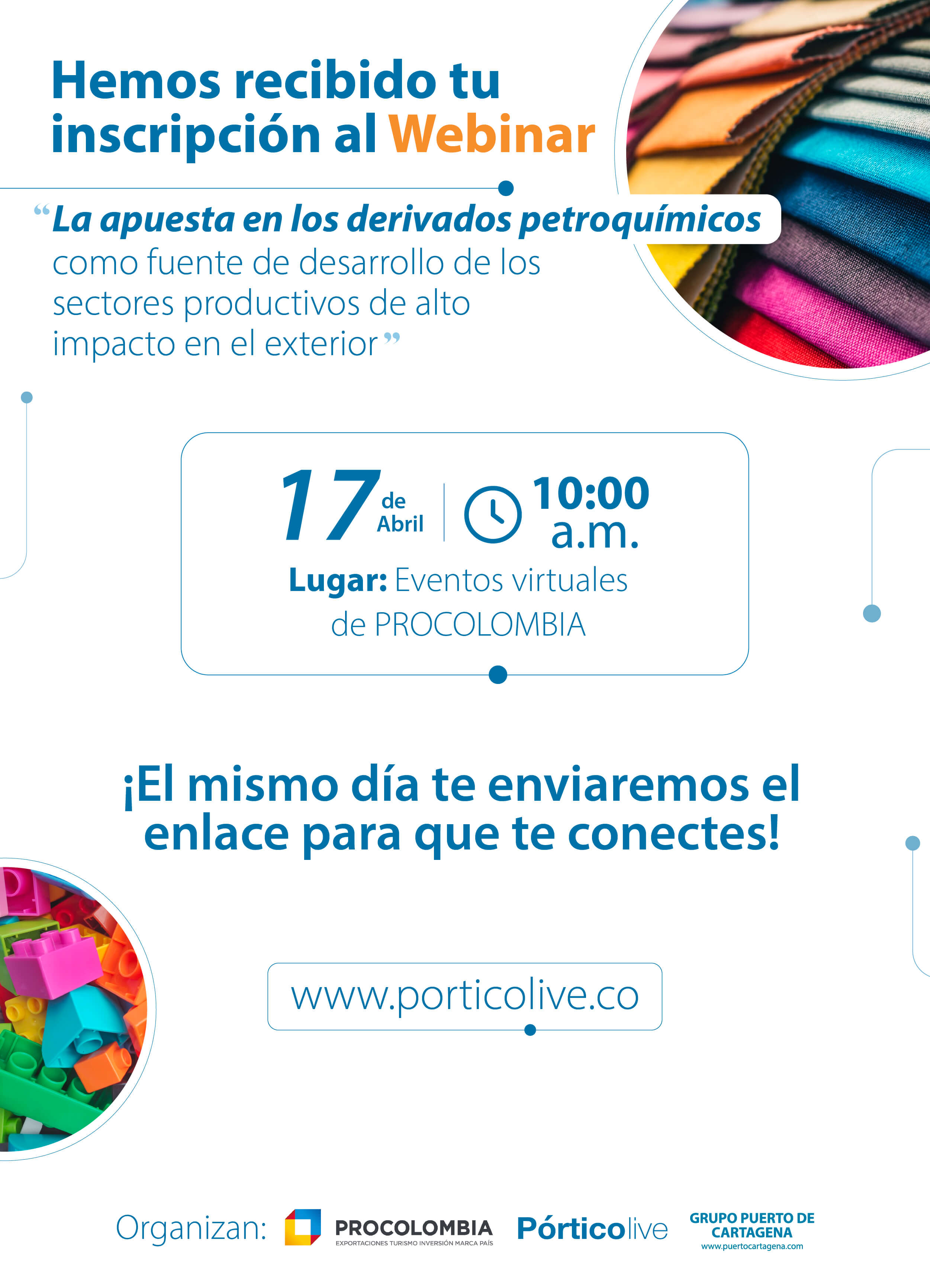 Gracias por su suscripción al webinar